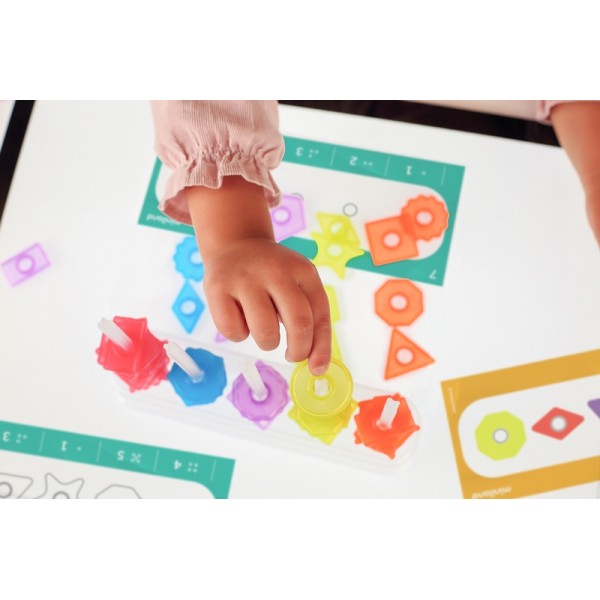 Набор Miniland Educational для сортировки и счета на световом столе