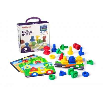 Конструктор Miniland Набор болтов и гаек
