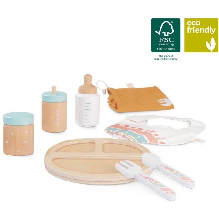 Дерев'яний ігровий набір Miniland для годування малюка