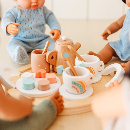 Дерев'яний ігровий набір Miniland Чайний Сервіз