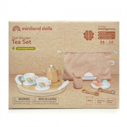 Дерев'яний ігровий набір Miniland Чайний Сервіз