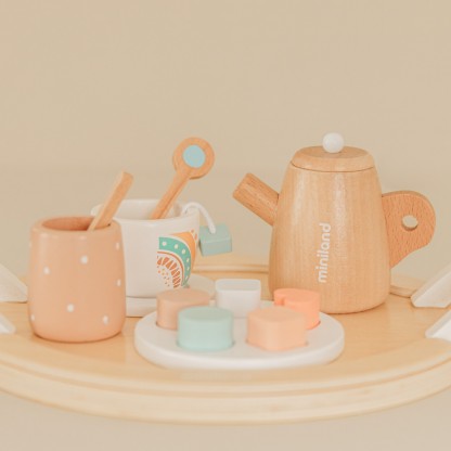 Дерев'яний ігровий набір Miniland Чайний Сервіз