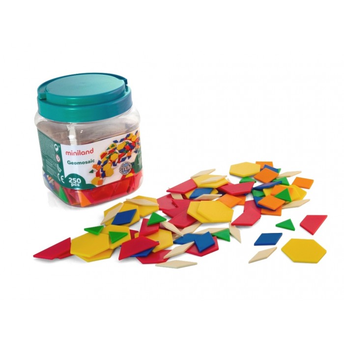 Набір розвиваючий Геометрична мозаїка (250 елементів) Geomosaic, в контейнері