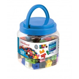 Набір навчальний "Захопливі кубики", 100 шт. у пластиковій банці Набір навчальний "Захопливі кубики", 100 шт. у пластиковій банці