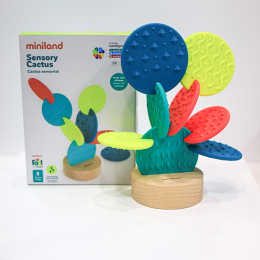 Сенсорна іграшка-прорізувач Miniland Cactus