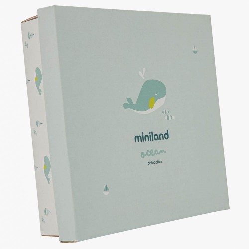 Перший подарунок малюку Miniland «Океан» - комфортер та брязкальце