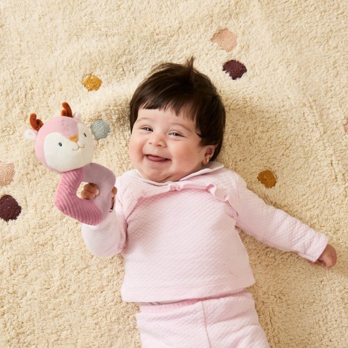 Подарочный набор для младенца Miniland «Оленя» (комфортер + погремушка)