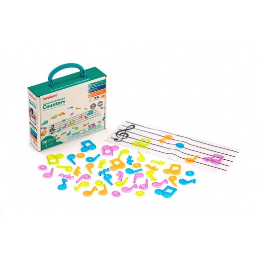 Набір нотних знаків Miniland для світлового планшета