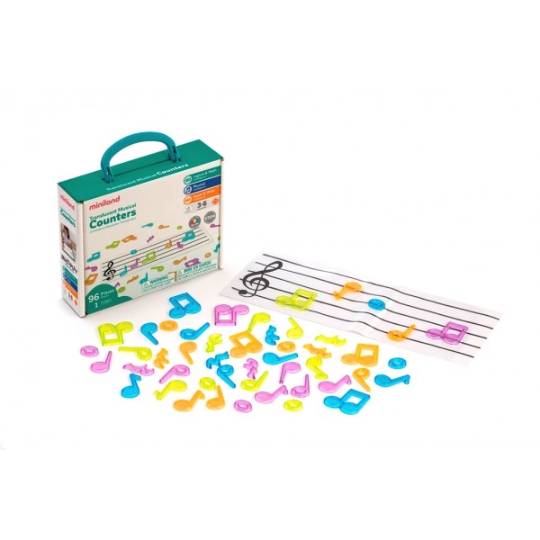 Набір нотних знаків Miniland для світлового планшета Набір нотних знаків Miniland для світлового планшета