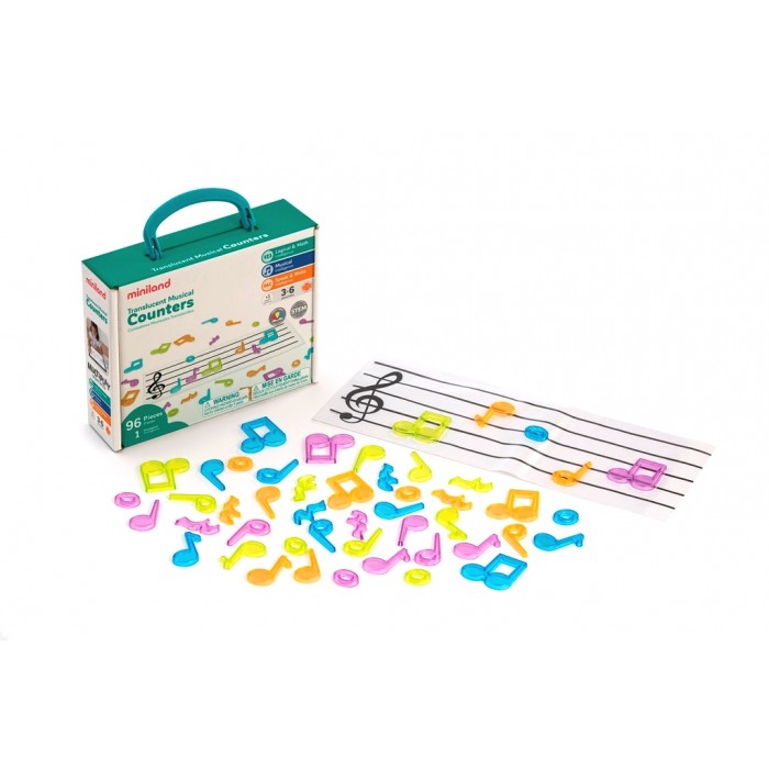 Набір нотних знаків Miniland для світлового планшета