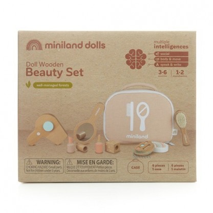 Дерев'яний ігровий набір косметики Miniland Beauty Set
