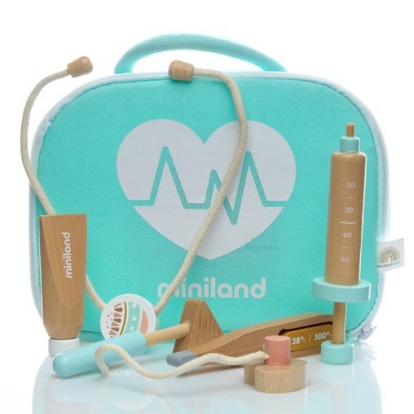 Дерев'яний ігровий набір Miniland Educational Юний Лікар