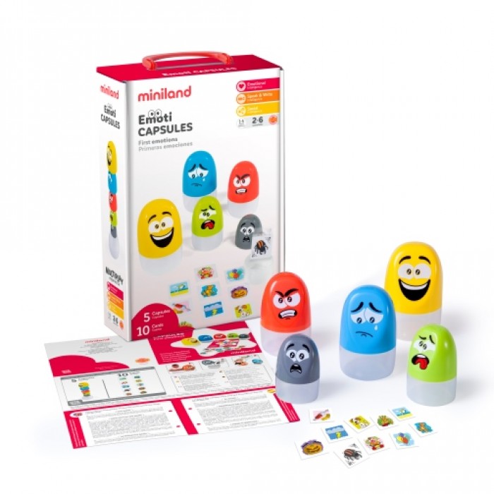 Набор для изучения детских эмоций Miniland Emoticapsules