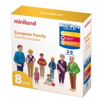 Набір фігурок людей Miniland Європейська сім'я (8 фігур)
