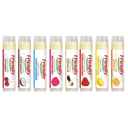 Бальзам для губ органический Friendly Organic, клубника
