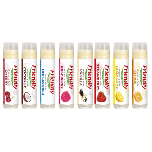 Бальзам для губ органічний Friendly Organic, полуниця