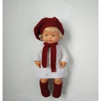 Комплект в'язаного одягу для ляльок Miniland 38 см