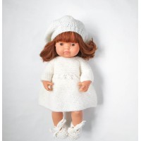 Комплект в'язаного одягу для ляльок Miniland 38 см білий