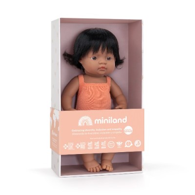 Лялька Miniland 38 см дівчинка іспанка 38 см в одязі подарункова коробка