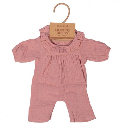 Комплект одягу для ляльок 38 см: піжама-чоловічок і шапочка