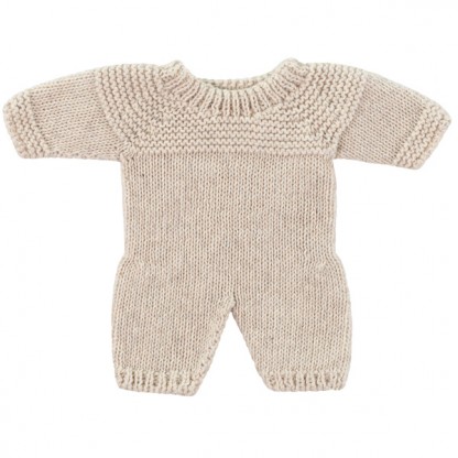 Вязаная пижама-человечек для кукол 21 см