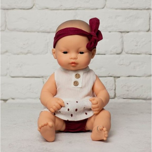 Комплект сарафан з трусиками для пупса Miniland 32 см