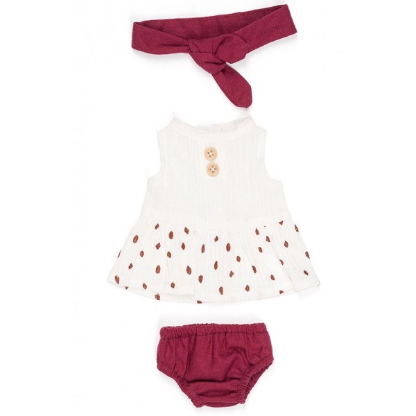 Комплект сарафан з трусиками для пупса Miniland 32 см Комплект сарафан з трусиками для пупса Miniland 32 см