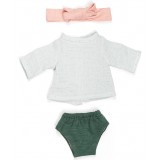 Комплект туніка, трусики та пов'язка для пупсів Miniland 32 см Комплект туніка, трусики та пов'язка для пупсів Miniland 32 см