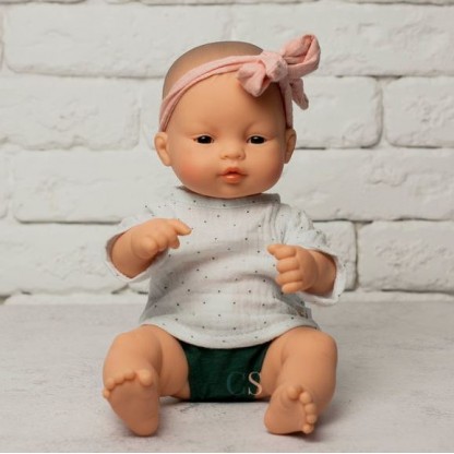 Комплект туника, трусики и повязка для пупсов Miniland 32 см