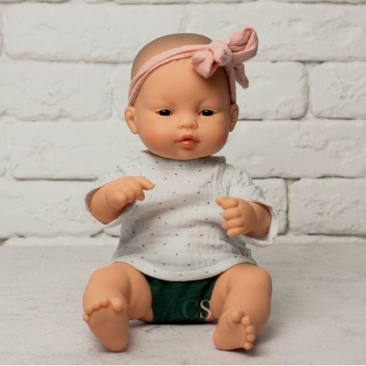 Комплект туніка, трусики та пов'язка для пупсів Miniland 32 см