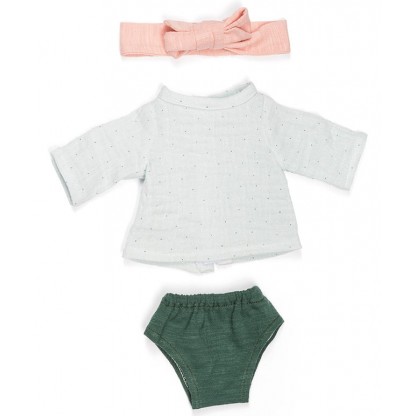 Комплект туника, трусики и повязка для пупсов Miniland 32 см
