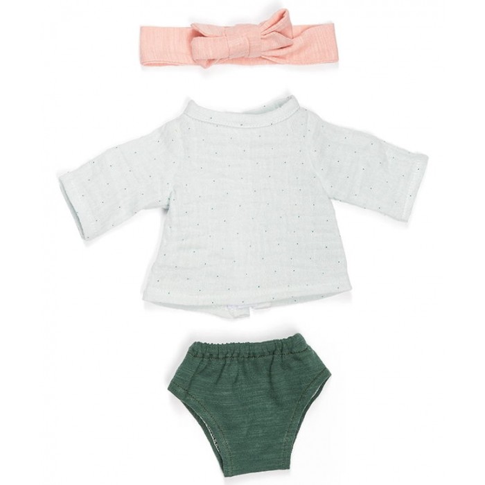 Комплект туніка, трусики та пов'язка для пупсів Miniland 32 см