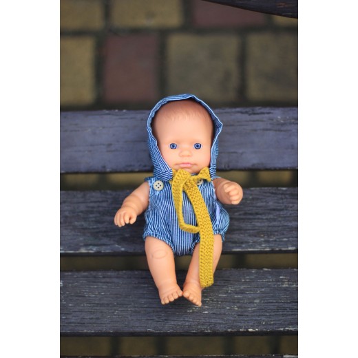 Комплект шортики та шапочка для ляльок Miniland 21 см