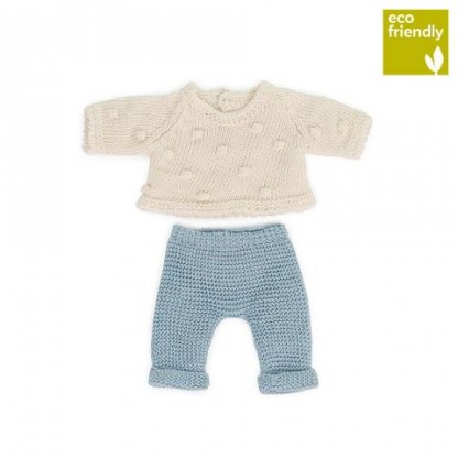 Комплект кофточка со штанишками для пупсов Miniland 21 см 