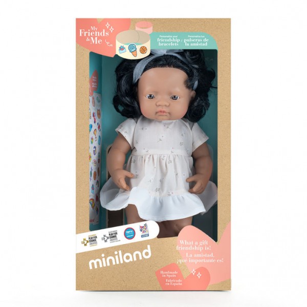 Кукла Miniland 38 см девочка испанка в одежде