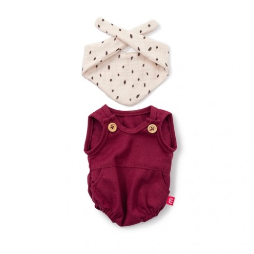 Боді бордо зі слинявчиком Miniland Educational