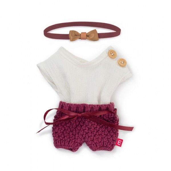 Комплект блуза с шортами для кукол Miniland 21 см