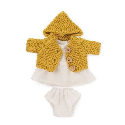 Комплект одягу для ляльок 21 см: сукня з жакетом