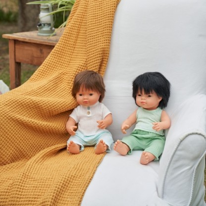 Комплект штанишки и маечка для кукол Miniland 38 см