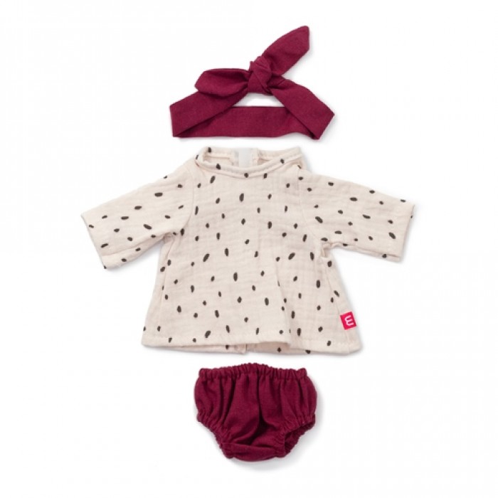 Комплект туніка з пов'язкою для ляльок Miniland 38 см