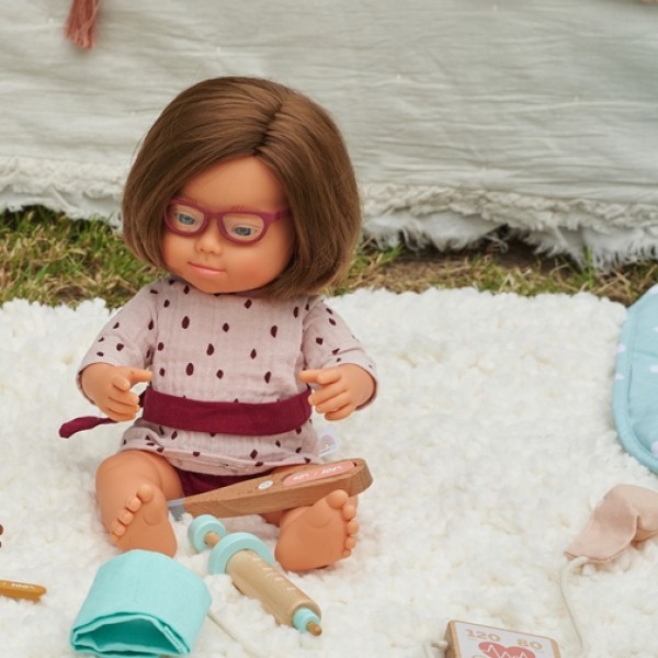 Комплект одежды для кукол туника с повязкой для кукол Miniland 38 см