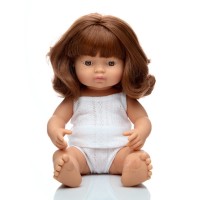 Лялька Miniland руда дівчинка з веснянками 38 см