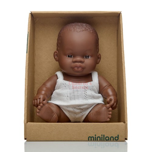 Пупс Miniland 21см, дівчина-африканка