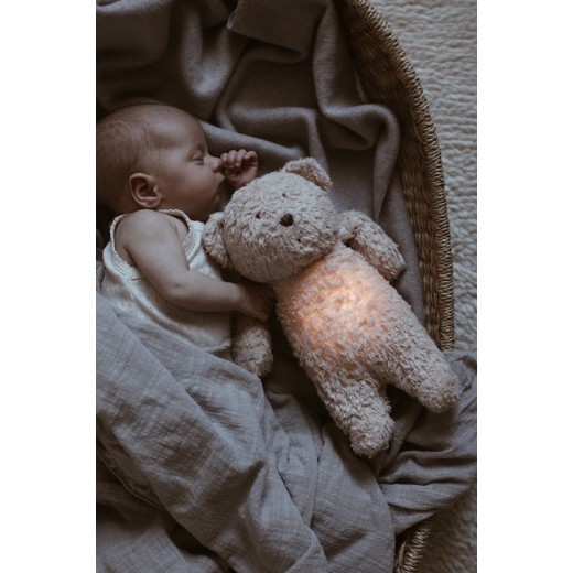 Співаючий ведмедик Moonie з нічничком Mineral Grey