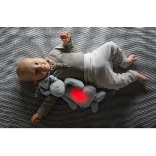 Музичний зайчик MOONIE з нічником Silver