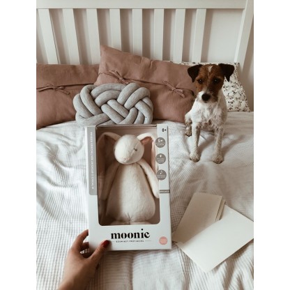 Поющий зайчик MOONIE с ночником Cream