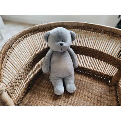 Музыкальный медвежонок Moonie с ночником Silver