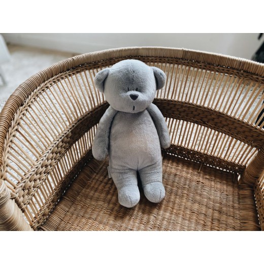 Музыкальный медвежонок Moonie с ночником Silver