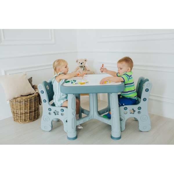 Комплект столик и два стульчика Poppet Монохром