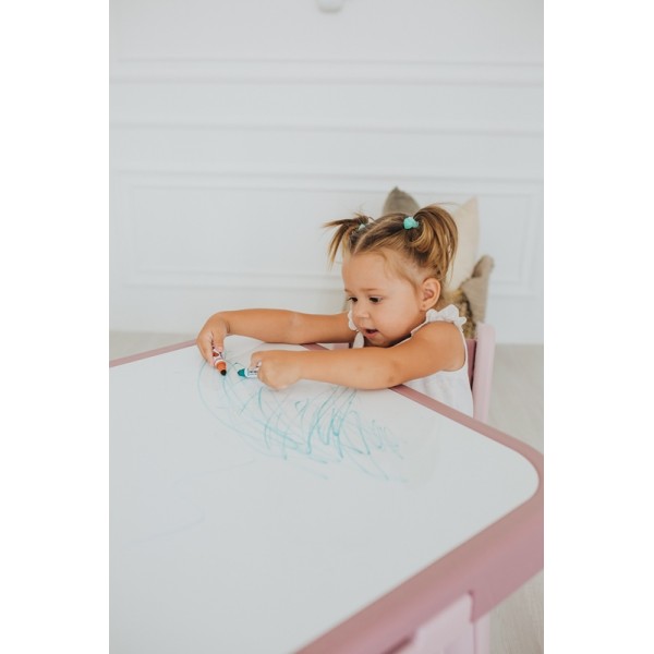 Комплект столик и два стульчика Poppet Пудра